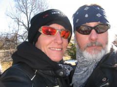 Me & my Wife Stacey 2007 Toy Run and man it was cold 37 